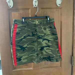 Size Medium Forever 21 Camo Denim Mini Skirt